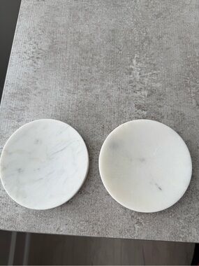 Target White Marble Round Jewelry Trays - Set of 2